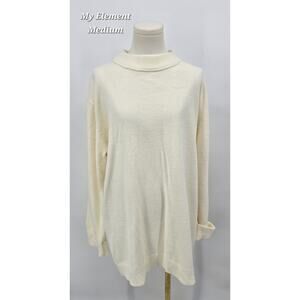 My Ellement Oatmeal Cream Mock Neck Sweater – Size M